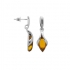 Boucles d'oreilles Carador ambre