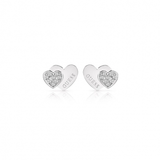 Boucles d'oreilles Femme Guess Million Hearts argentées UBE84118