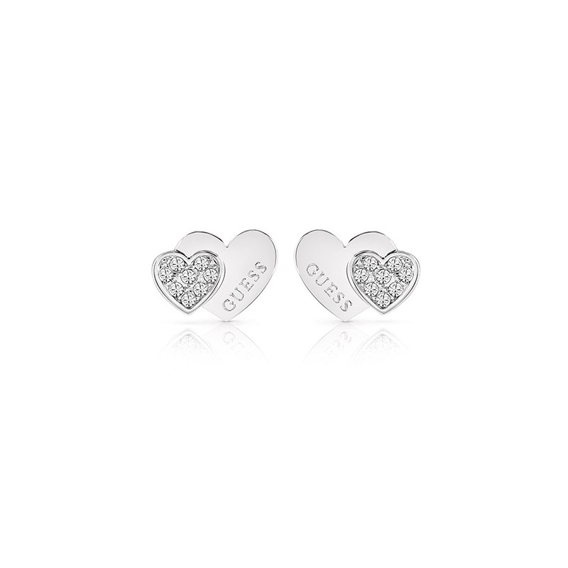 Boucles d'oreilles Femme Guess Million Hearts argentées UBE84118