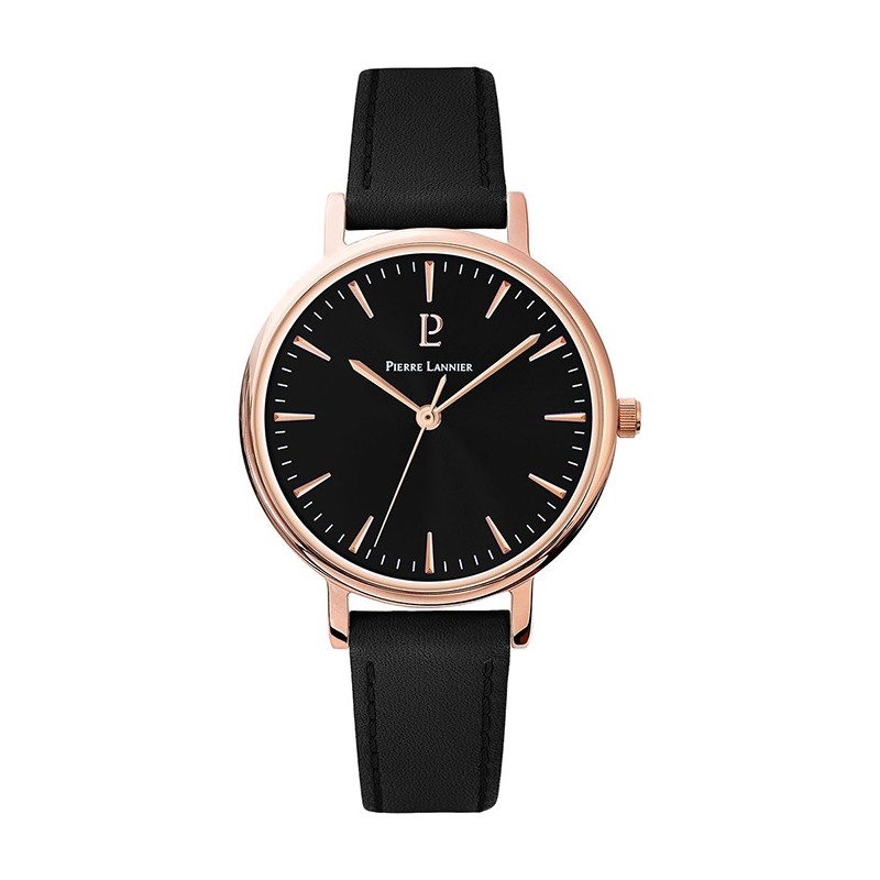 Montre Femme Pierre LANNIER WEEK-END SYMPHONY cuir noir 092L933