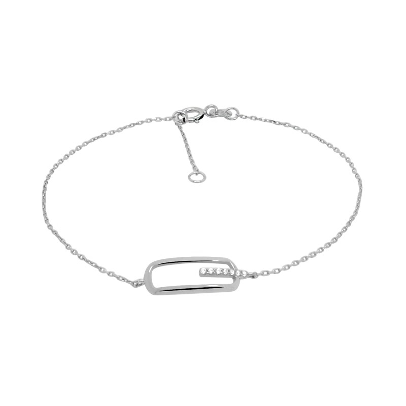 Bracelet Carador Or blanc Tendance BR381