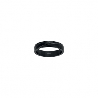 Bague Phebus acier noire