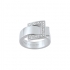 Bague Femme Guy Laroche boucles de ceinture argent 925/000 et oxydes S22.05202