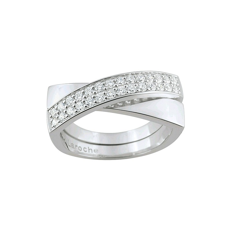 Bague Femme Guy Laroche croisée argent 925/000 etoxydes de zirconium S22.05101