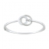 Bracelet jonc Guy Laroche boucles enlacées argent 925/000 et oxydes de zirconium ATY703AZ