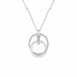 Collier Guy Laroche boucles enlacées argent 925/000 et oxydes de zirconium ATY503AZ