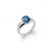 Bague Carador Argent 925/000e Majesté pierre teintée saphir Bague Carador Argent 925/000e Majesté pierre teintée saphir