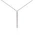 Collier Carador Or blanc 375/000 et oxydes Minimaliste