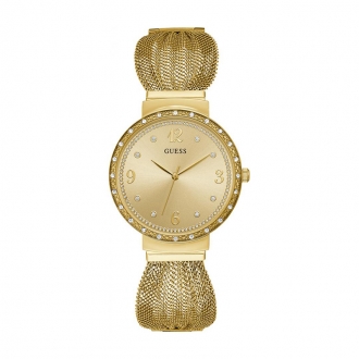 Montre Femme Guess Chiffon dorée W1083L2