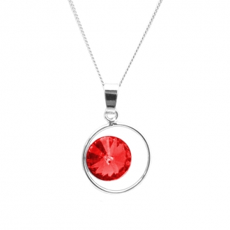 Collier Indicolite Juliette cristal rouge CO-JULI-227