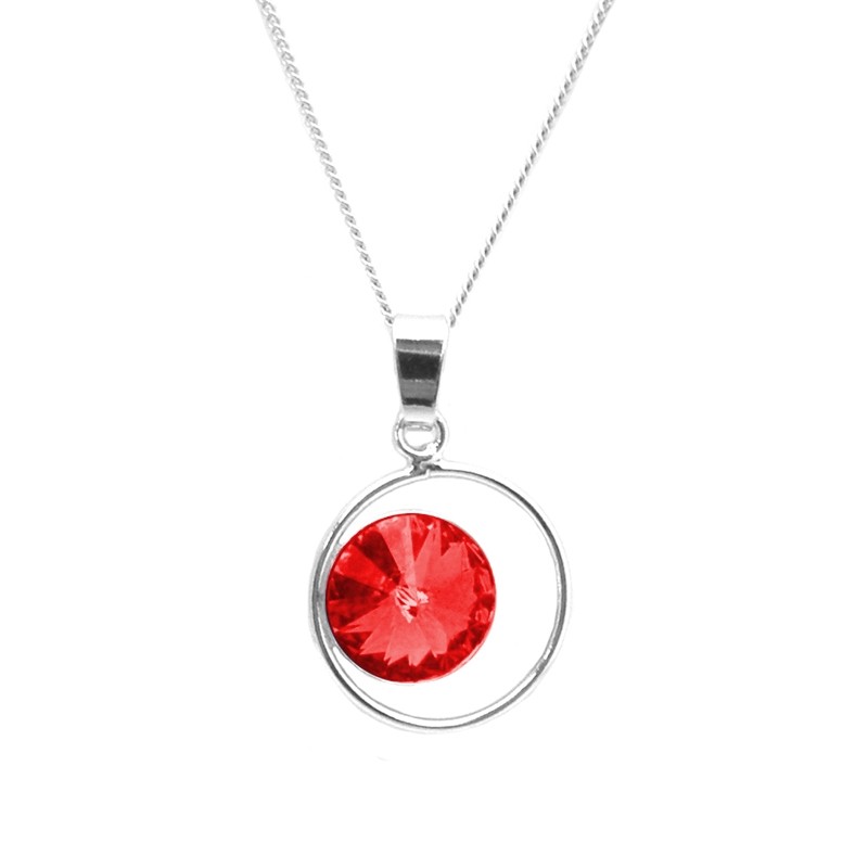 Collier Indicolite Juliette cristal rouge CO-JULI-227