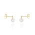 Boucles d'oreilles Carador or 375/000 perles