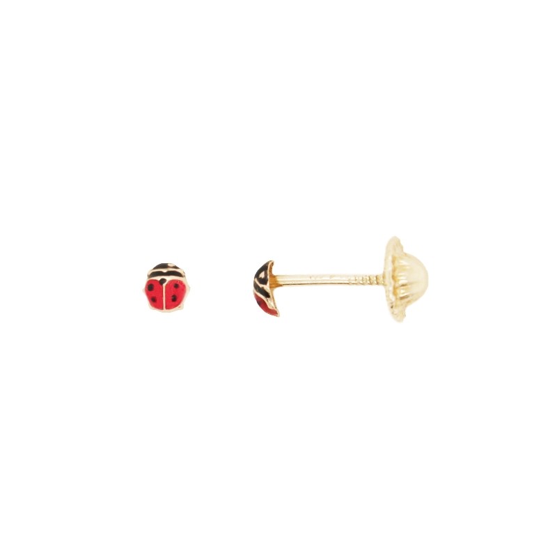 Boucles d'oreilles enfant Carador or 375/000 coccinelle