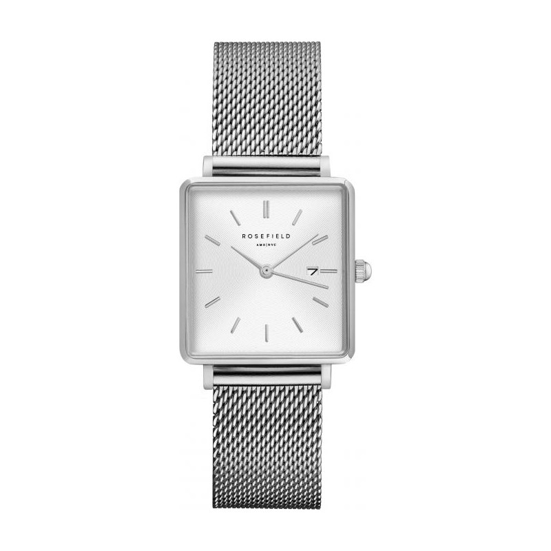 Montre Rosefield The Boxy argentée QWSS-Q02