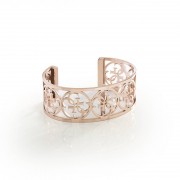 Manchette Guess My Bangle logo dorée rose UBB28093 Manchette Guess My Bangle logo dorée rose UBB28093