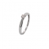 Bague Solitaire Carador or blanc 375/000 et diamant 0,05 cts