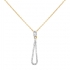 Collier Carador larme Or jaune 375/000 et oxydes de zirconium