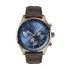 Montre Hugo Boss Grand Prix  en cuir marron, cadran bleu nuit 1513604