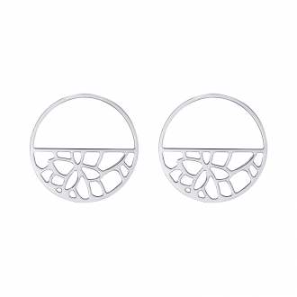 Boucles d'oreilles Les Georgettes Nenuphar 43 mm finition  argent 70331061600000