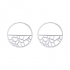 Boucles d'oreilles Les Georgettes Nenuphar 43 mm finition  argent 70331061600000