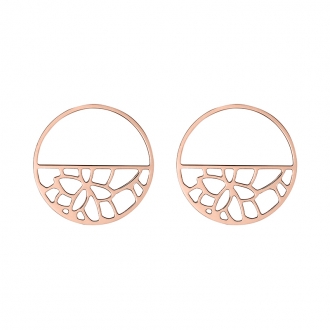 Boucles d'oreilles Les Georgettes Nenuphar 43 mm finition or rose 70331064100000