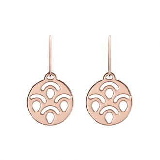 Boucles d'oreilles Les Georgettes dormeuses Poisson finition or rose 70331114100000