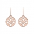 Boucles d'oreilles Les Georgettes dormeuses Poisson finition or rose 70331114100000