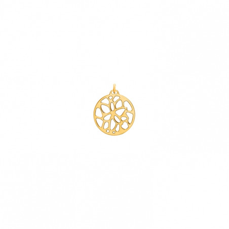 LES GEORGETTES PENDENTIF ROND Nenuphar finition or 25MM 70327881900000