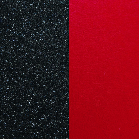 Cuir pour bracelet 8 mm Les Georgettes Glitter noir/Rouge 703215299CG000