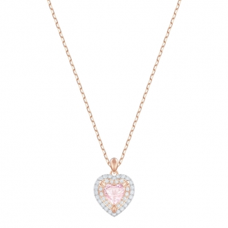 Collier Femme Swarovski One Pendant doré rose 5439314