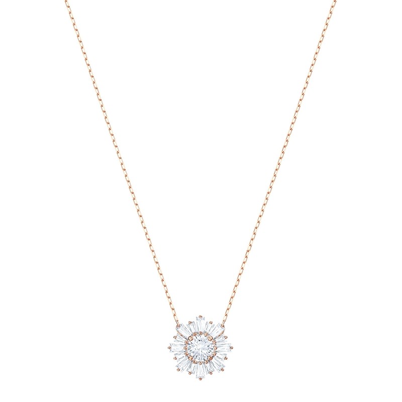 Collier Femme Swarovski Sunshine Pendant doré rose 5451376