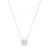 Collier Femme Swarovski Sunshine Pendant doré rose 5451376