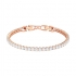 Bracelet Swarovski Tennis métal doré rose 5464948