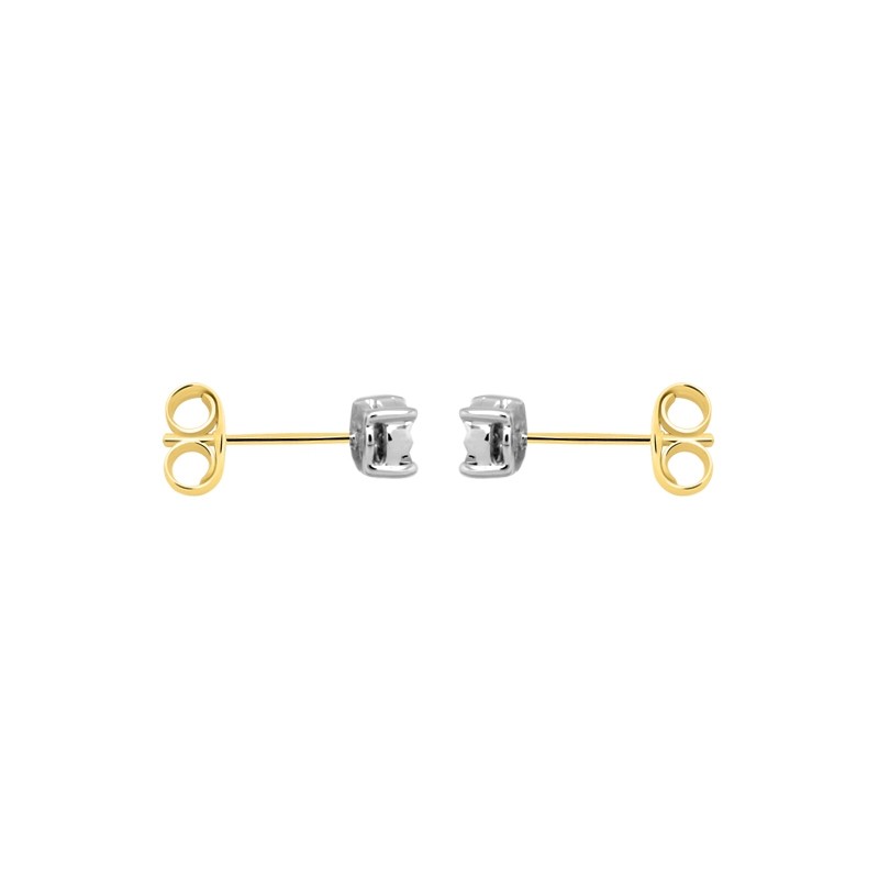 Boucles d'oreilles Carador or 375/000 diamant solitaire DE3142-C