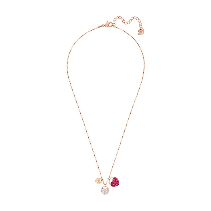 Collier Swarovski Ginger plaqué or rose, cristal rose 5472446