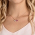 Collier Swarovski Ginger plaqué or rose, cristal rose 5472446