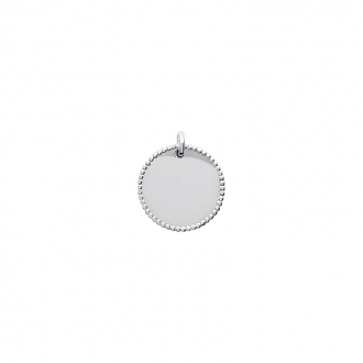 Pendentif rond argent 925/000 Carador type medaillon