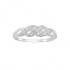 bague en or blanc  diamant Carador or 375/000