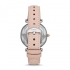 Montre CARLIE À TROIS AIGUILLES EN CUIR ROSE POUDRÉ ES4484