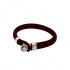 bracelet Phebus homme en cuir marron foncé