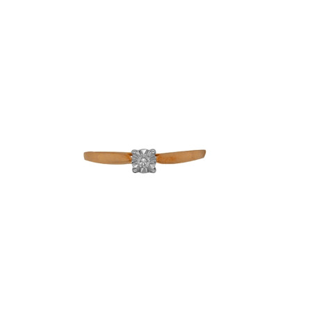 Bague Carador diamant or 375/000