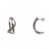 Boucles d'oreilles Carador clous or blanc 375/000 et diamants