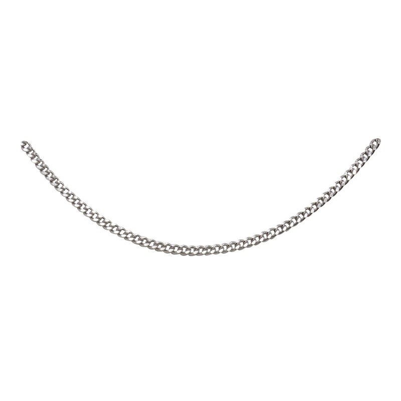 Chaîne argent 925/000 Carador maille gourmette diamentée longueur 50cm