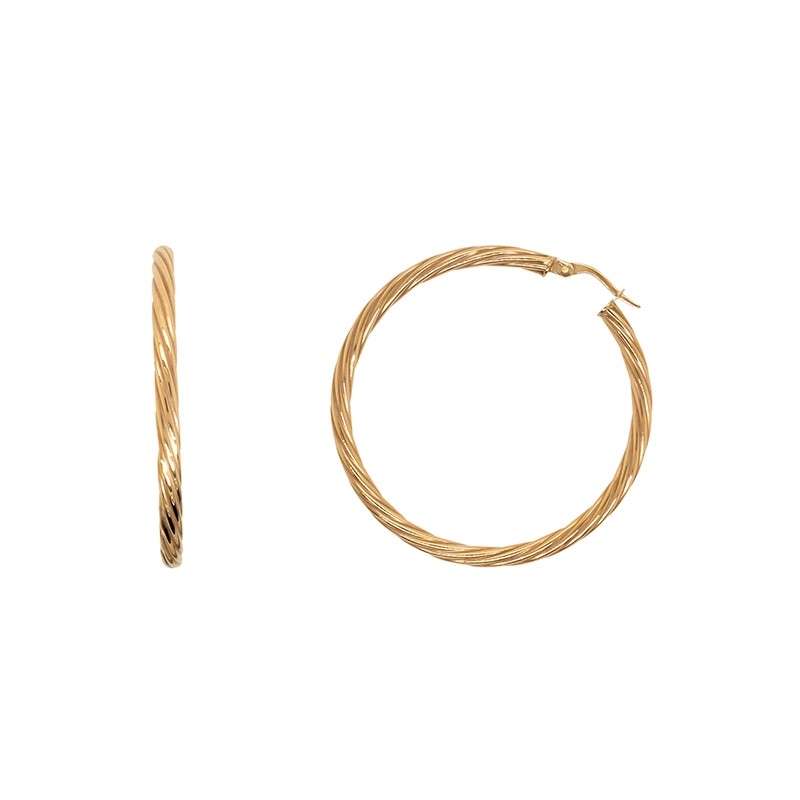 Boucles D'oreilles Créoles En Argent 925 - 40/50/60/70 Mm, Hypoallergéniques, Pour Femme