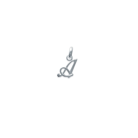 Pendentif initiale lettre A en argent 925/000. 74811551-Carador