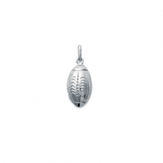 Pendentif ballon de rugby argent 925/000. 7031652-Carador