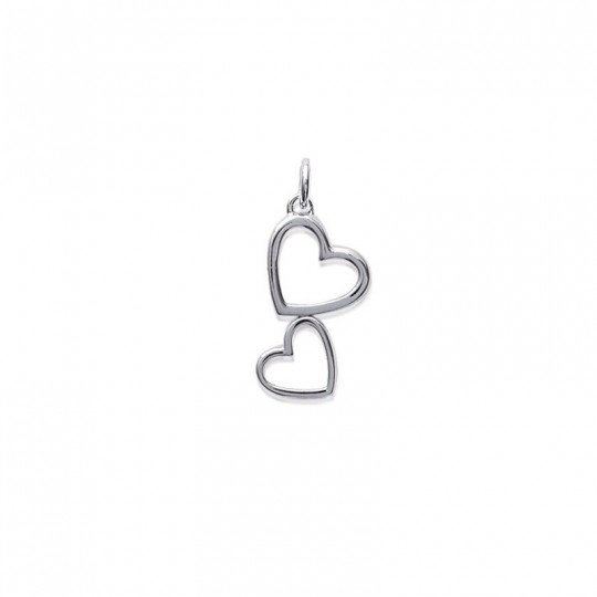 Pendentif Coeur En Argent 925 Millièmes - 2,56g, Occasion, Bijou Vintage Simple Et élégant