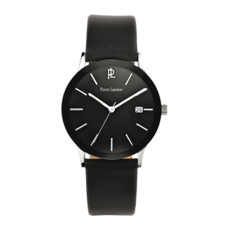 Montre PIERRE LANNIER HOMME cuir noir- 214J133