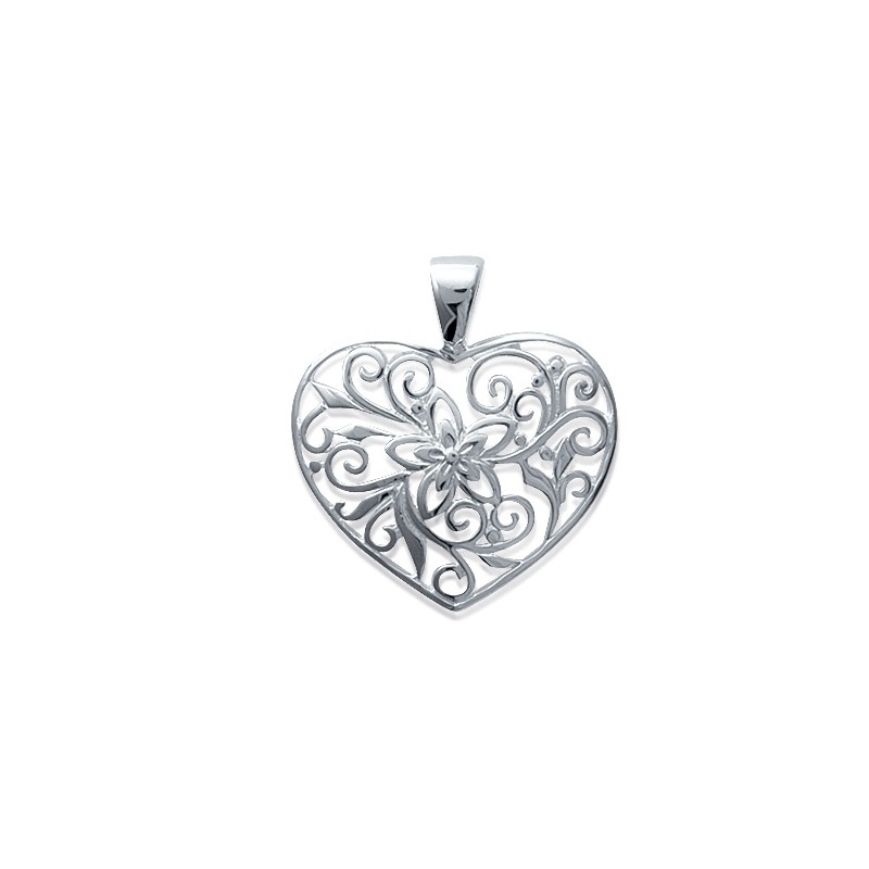 pendentif coeurs motifs argent 925/000 CARADOR-7867100