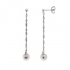 Boucles d'oreilles pendantes en argent de chez carador